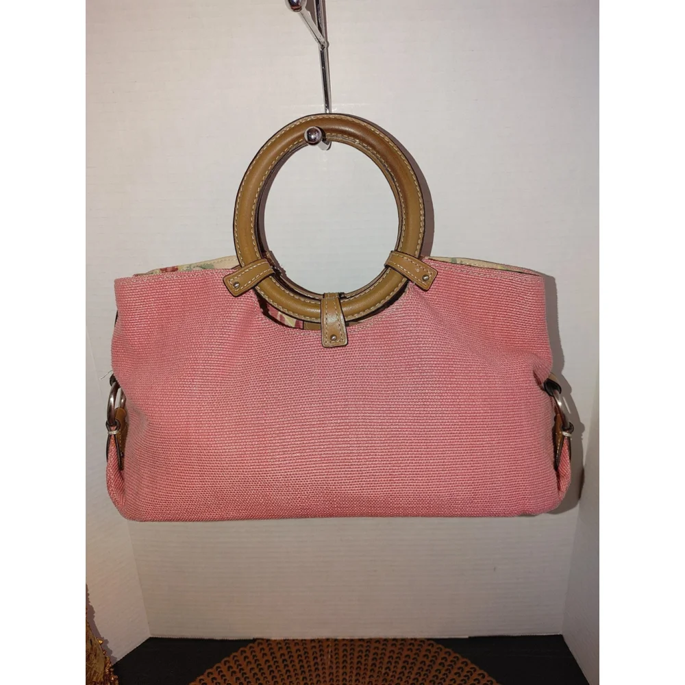 Fossil Pink and Brown Shoulder Bag